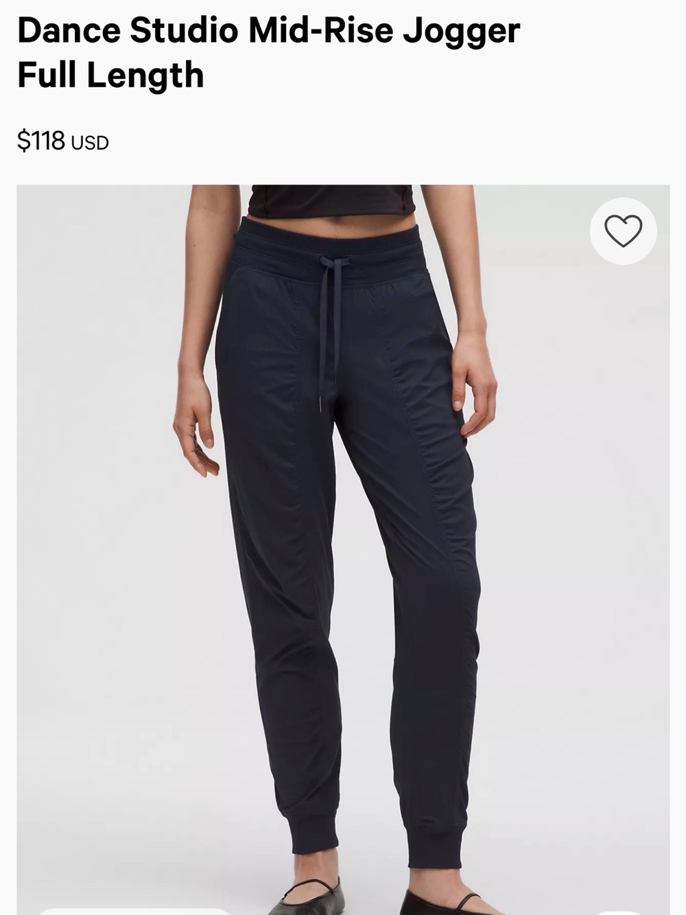 lululemon athletica Dance Studio Mid-Rise Jogger - Black